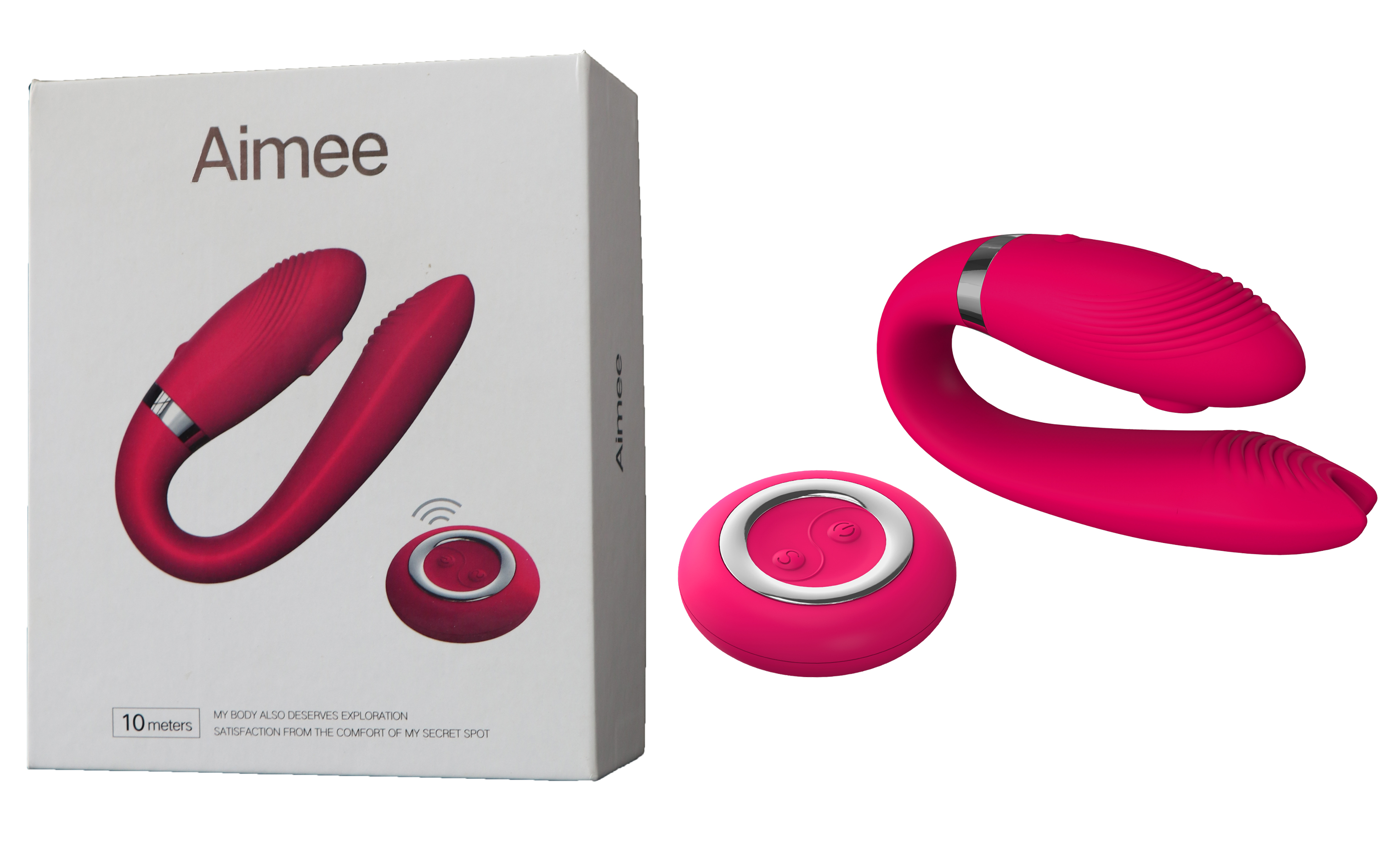 21 Cm Uzaktan Kumandalı Isıtma Özellikli 2 Motorlu Güçlü 10 Titreşim Modlu  Klitoris Uyaran Sessiz AİMEE WE VİBE Vibratör