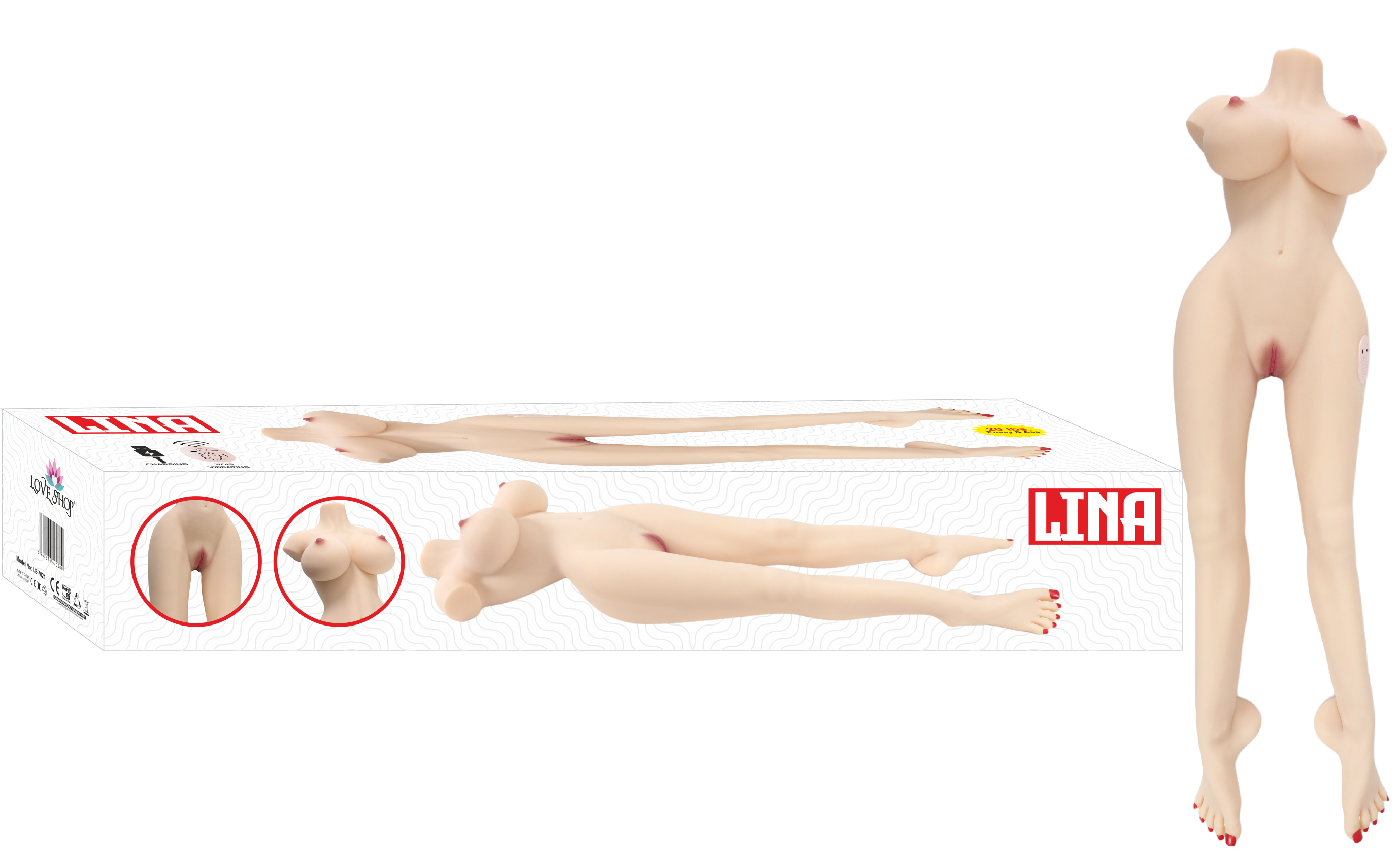 LINA  MASTÜRBATÖR USB ŞARJLI-SESLİ TİTREŞİM