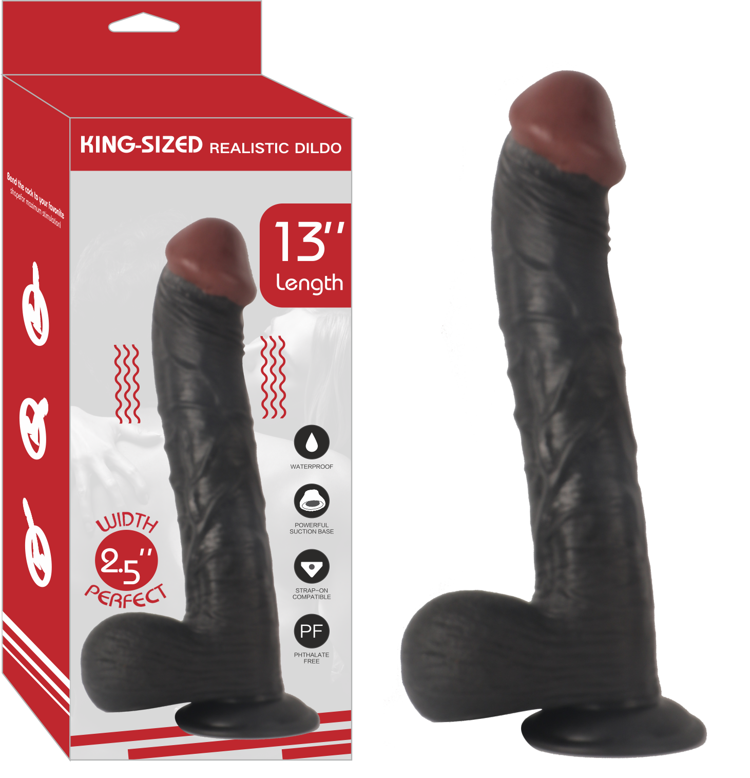 REALİSTİK DİLDO 13&amp;#39; BLACK